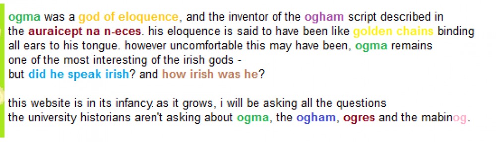 the ogham of ogma